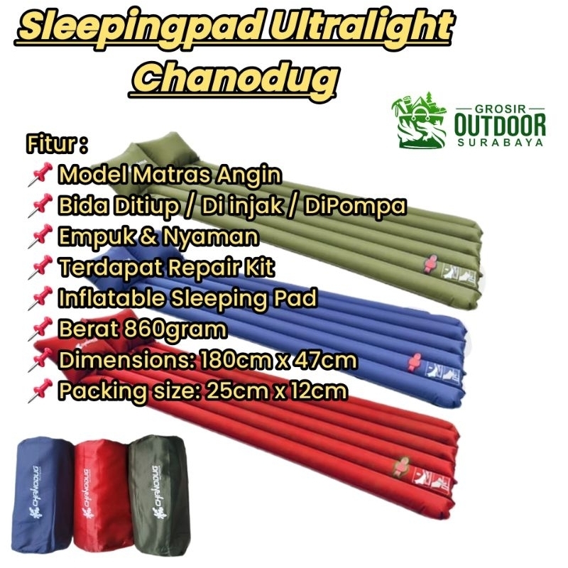 Jual Sleeping pad atau matras angin chanodug , alas tidur hiking , alas ... Jual Sleeping pad atau matras angin chanodug , alas tidur hiking , alas ...