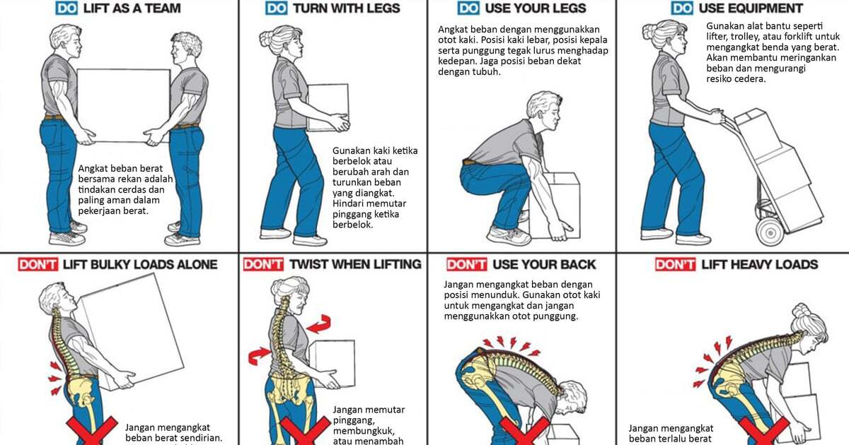Cara Mengangkat Beban yang Aman | PT. AEH | Andalan Era Harapan